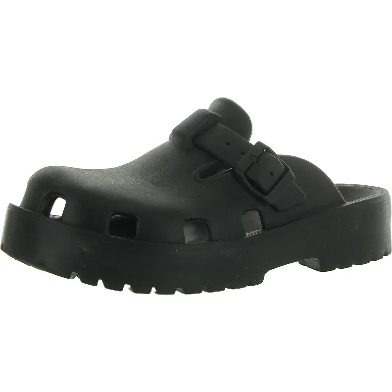 men's backless shoesWomens Round toe Buckle Clogs