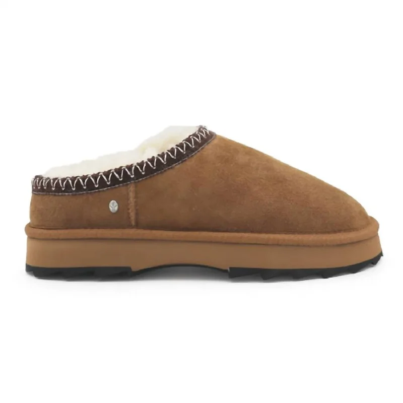 casual men mulesWomen's Sharky Scuff Mule In Chestnut